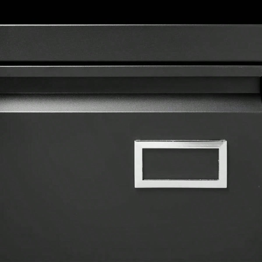 Filing Cabinet Lateral File Cabinet 3 Drawer, Blcak Locking Metal File Cabinets Three Drawer, Office Filing Cabinet with Lock Drawers Home Office/Legal/Letter/A4/F4