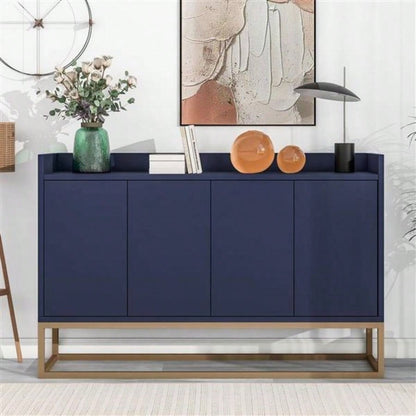 Modern Sideboard Elegant Buffet Cabinet with Large Storage Space Dining Room, Entryway Navy