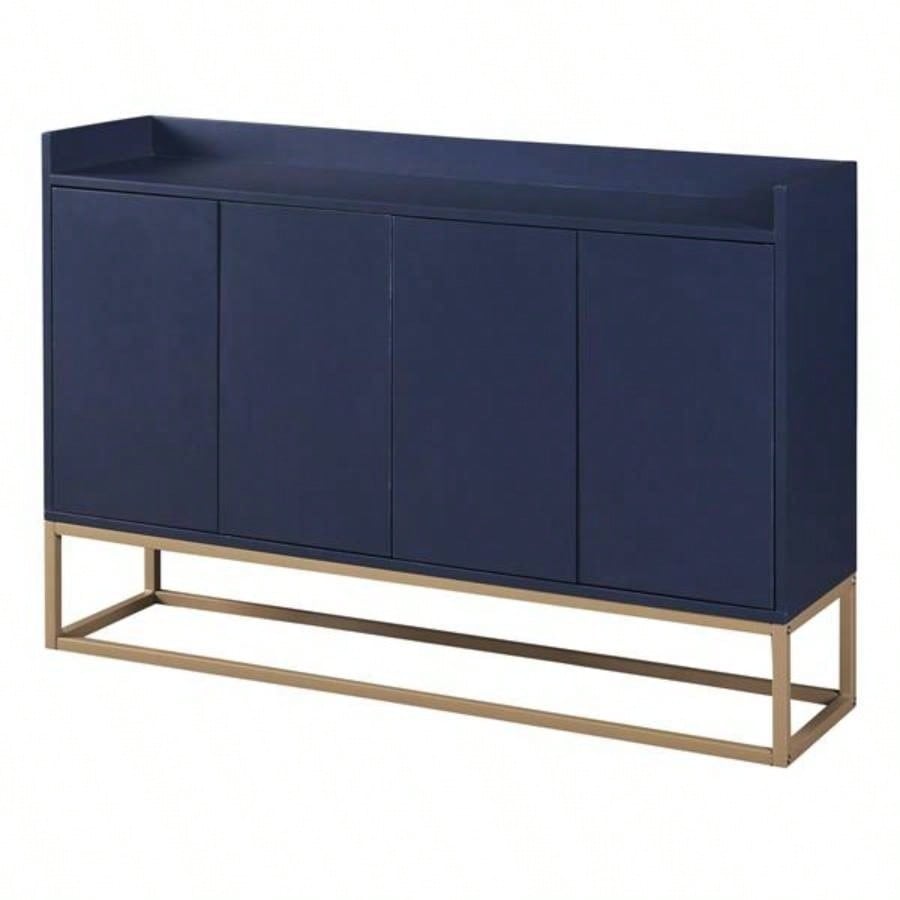 Modern Sideboard Elegant Buffet Cabinet with Large Storage Space Dining Room, Entryway Navy