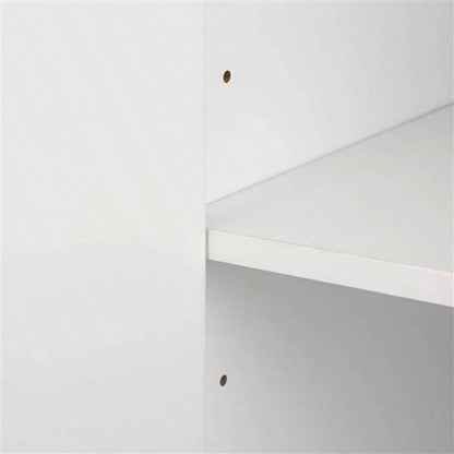 Modern sideboard with Four Doors, Metal handles and Adjustable Shelves Kitchen Cabinet White