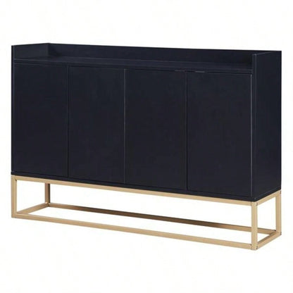 Modern Sideboard Elegant Buffet Cabinet with Large Storage Space Dining Room, Entryway Black