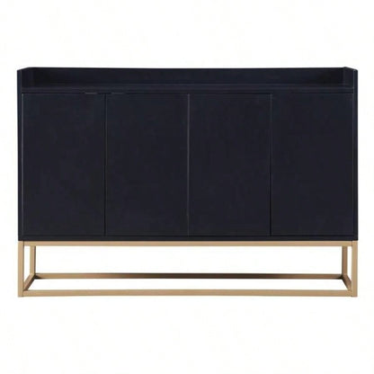Modern Sideboard Elegant Buffet Cabinet with Large Storage Space Dining Room, Entryway Black