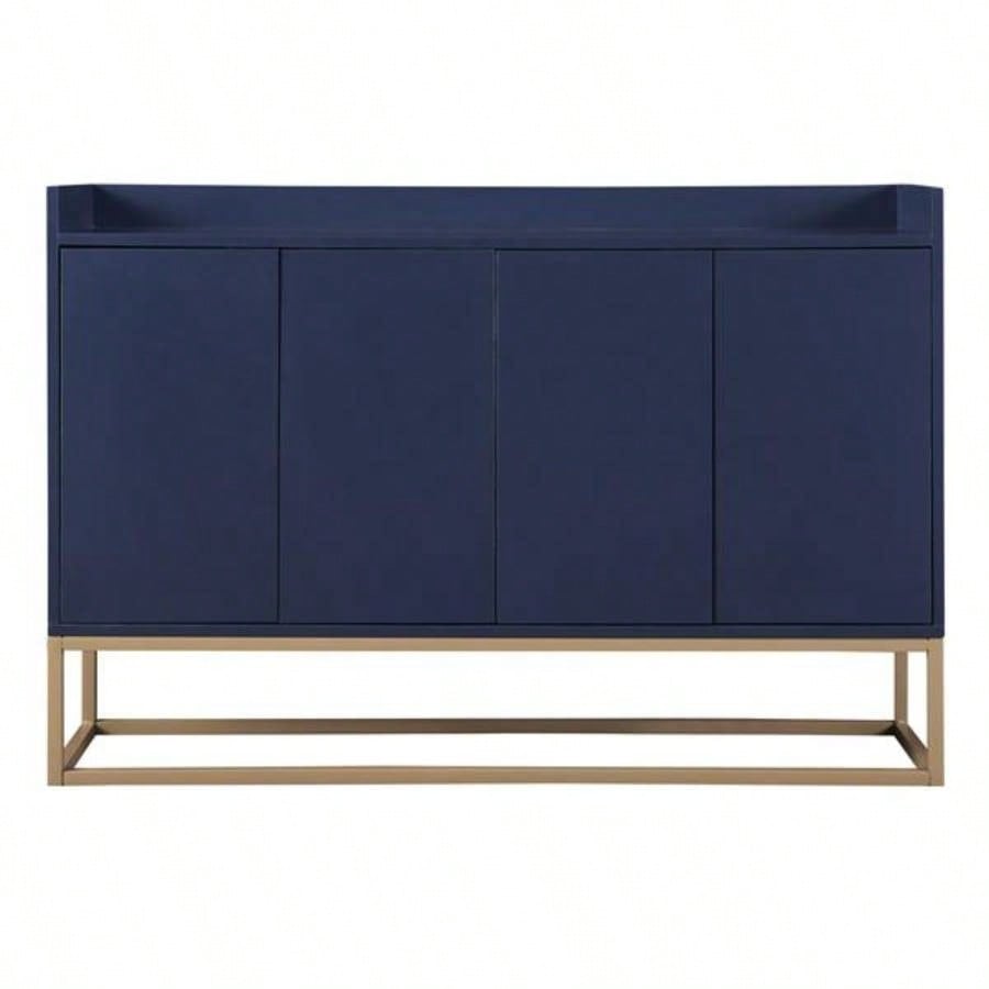 Modern Sideboard Elegant Buffet Cabinet with Large Storage Space Dining Room, Entryway Navy
