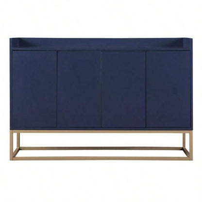 Modern Sideboard Elegant Buffet Cabinet with Large Storage Space Dining Room, Entryway Navy