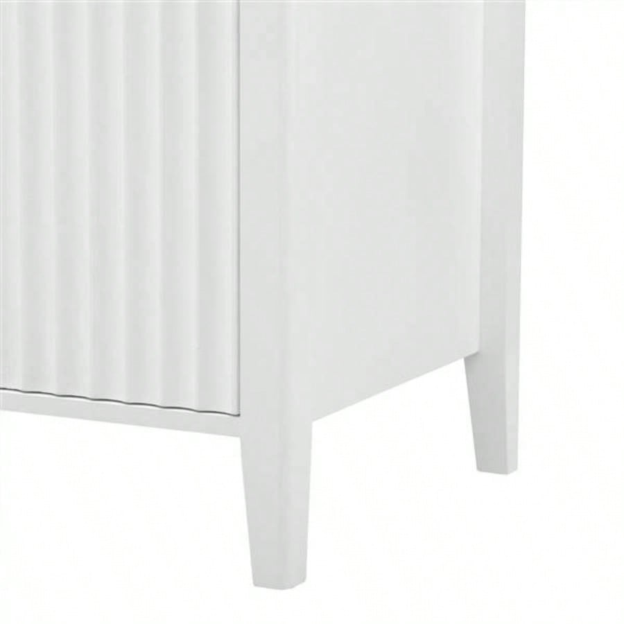 Featured Three - door Storage Cabinet with Metal Handles, Suitable Corridors, Entrances, Living rooms, and Study rooms