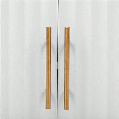 Featured Three - door Storage Cabinet with Metal Handles, Suitable Corridors, Entrances, Living rooms, and Study rooms