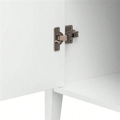 Featured Three - door Storage Cabinet with Metal Handles, Suitable Corridors, Entrances, Living rooms, and Study rooms