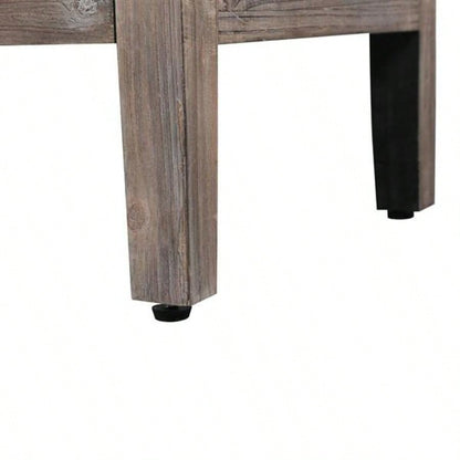 Carved Flower Door Handle, Antique Four Door Cabinet Living Room Kitchen Hallway Brown