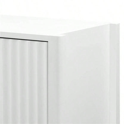 Featured Three - door Storage Cabinet with Metal Handles, Suitable Corridors, Entrances, Living rooms, and Study rooms