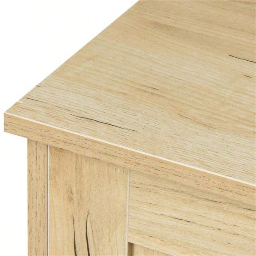 Modern Wood Buffet Sideboard with 2 doors1 Storage and 2drawers - Entryway Serving Storage Cabinet Doors - Dining Room Console, 43.3 Inch, Oak