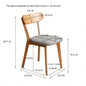 Set of 4 pcs Dining Chair Wooden FAS Grade Oak Natural Wood Made in North America Dirt - Wood Chair Solid Chair Table Chair Wooden Living Room Chair Simple And Natural 47.5 * 55.5 * 78cm