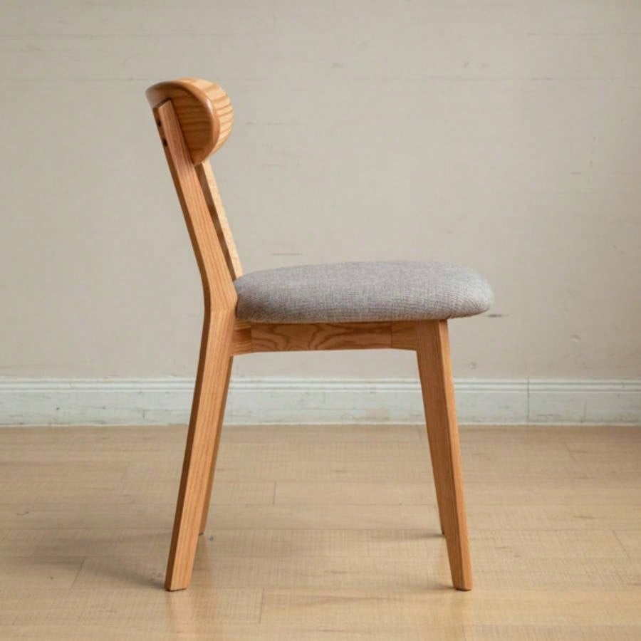 Set of 4 pcs Dining Chair Wooden FAS Grade Oak Natural Wood Made in North America Dirt - Wood Chair Solid Chair Table Chair Wooden Living Room Chair Simple And Natural 47.5 * 55.5 * 78cm