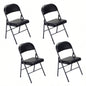 Old Code334575574pcs Elegant Foldable Iron PVC Chairs Convention Exhibition Black