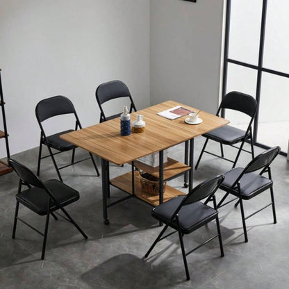 Old Code334575574pcs Elegant Foldable Iron PVC Chairs Convention Exhibition Black