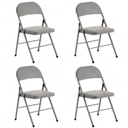 Same code525297684pcs Elegant Foldable Iron PVC Chairs Convention Exhibition Gray