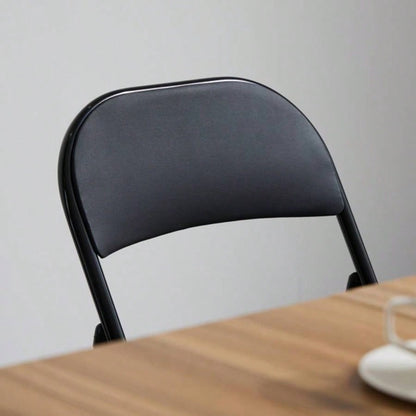 Old Code334575574pcs Elegant Foldable Iron PVC Chairs Convention Exhibition Black