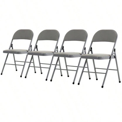 Same code525297684pcs Elegant Foldable Iron PVC Chairs Convention Exhibition Gray