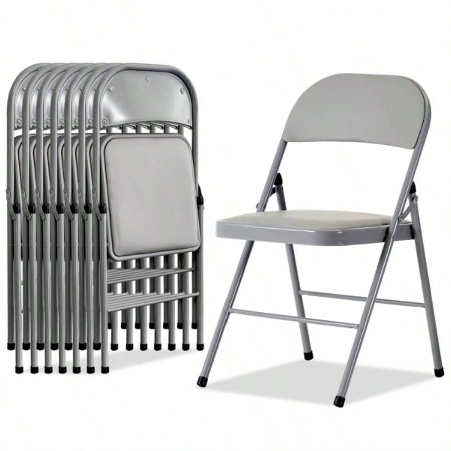 Same code525297684pcs Elegant Foldable Iron PVC Chairs Convention Exhibition Gray