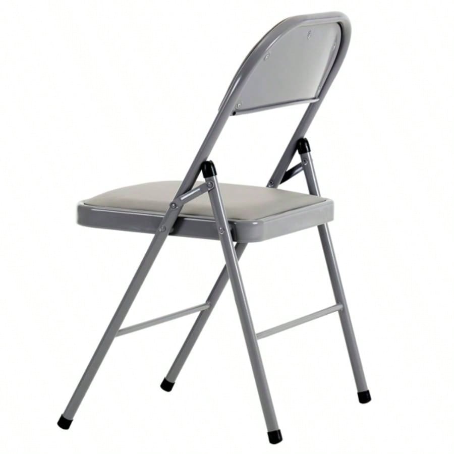 Same code525297684pcs Elegant Foldable Iron PVC Chairs Convention Exhibition Gray