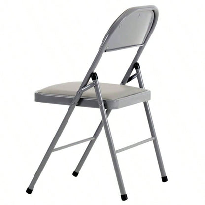 Same code525297684pcs Elegant Foldable Iron PVC Chairs Convention Exhibition Gray