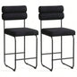 2 PCS Counter Height Bar Stools 26#39; #39; Counter Stools - Black