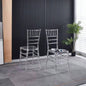 Wedding chair, dining chair, set of 4, plastic