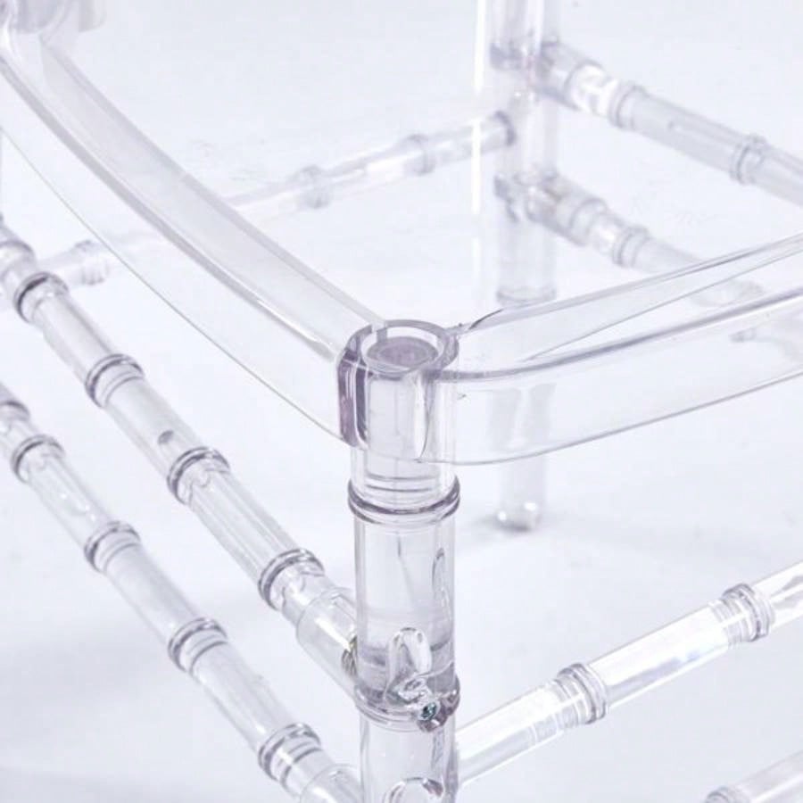 Wedding chair, dining chair, set of 4, plastic