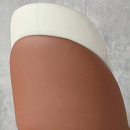 Dining Chairs Set of 2, Modern PU Leather Dining Gold Metal Living Kitchen Dining Room