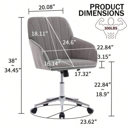 TY Adjustable Office Chair, Home Bedroom, Ergonomic Swivel Chair, Backrest, Comfortable Long Sitting