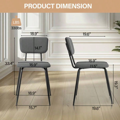 Set of 4 Modern Padded Dining Chairs Kitchen Bar Office Chair,