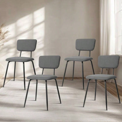 Set of 4 Modern Padded Dining Chairs Kitchen Bar Office Chair,