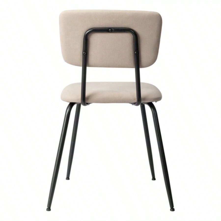 Set of 6 Modern Padded Dining Chairs Kitchen Bar Office Chair, White