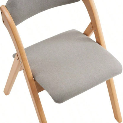 2 Pack Wooden Folding Chairs with Padded and Back, Modern Dining Chairs Chair Guests Living Room Office Wedding Party