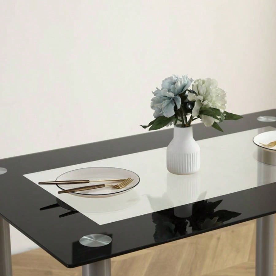 110cm Dining Table Tempered Glass Dining Table code 13029117 - 55784865