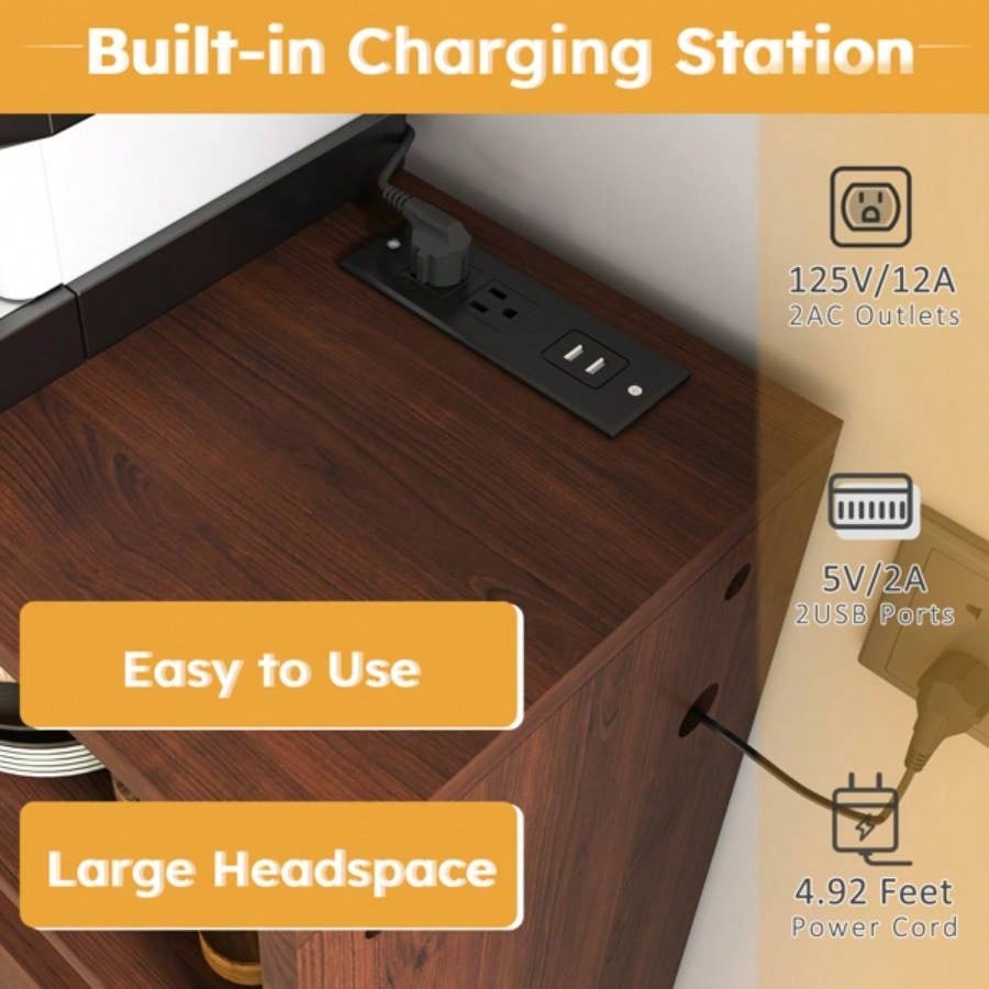 Multifunctional Folding Dining Table with Wall - Mounted Sideboard Storage Small Apartments