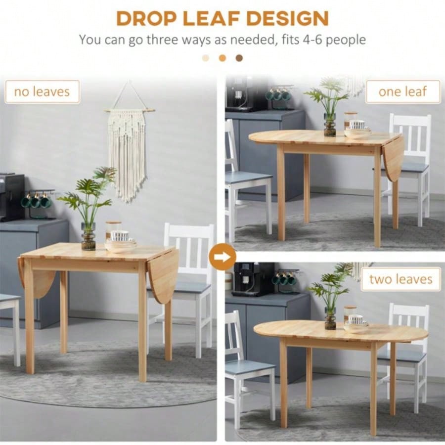 55 Wood Folding Dining Table/Small Sized Dining Table