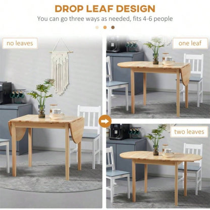 55 Wood Folding Dining Table/Small Sized Dining Table