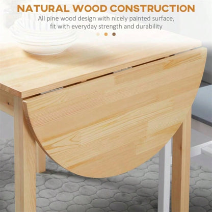 55 Wood Folding Dining Table/Small Sized Dining Table