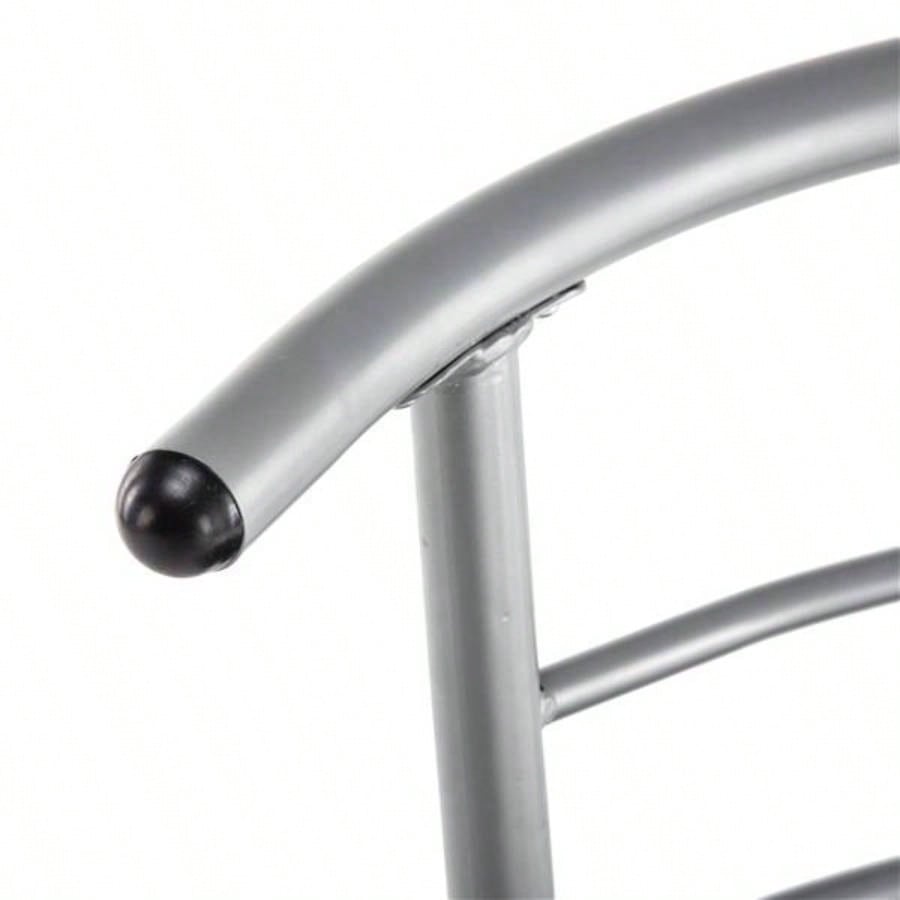 PVC Breakfast Table One Table and Two Chairs Black