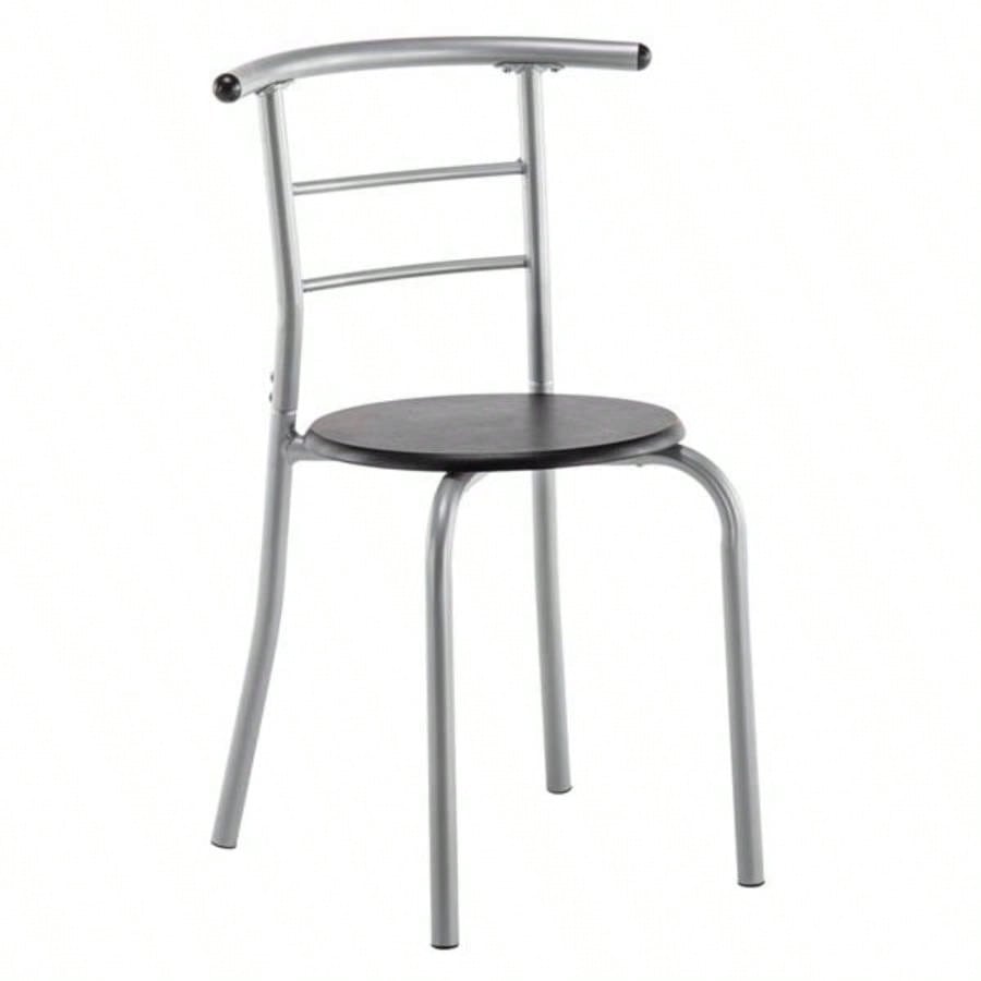 PVC Breakfast Table One Table and Two Chairs Black