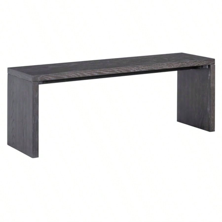3 - piece Farmhouse Style Simple Dining Set, Dining Table and 2 Benches, Dining Room, Kitchen and Living Room Espresso