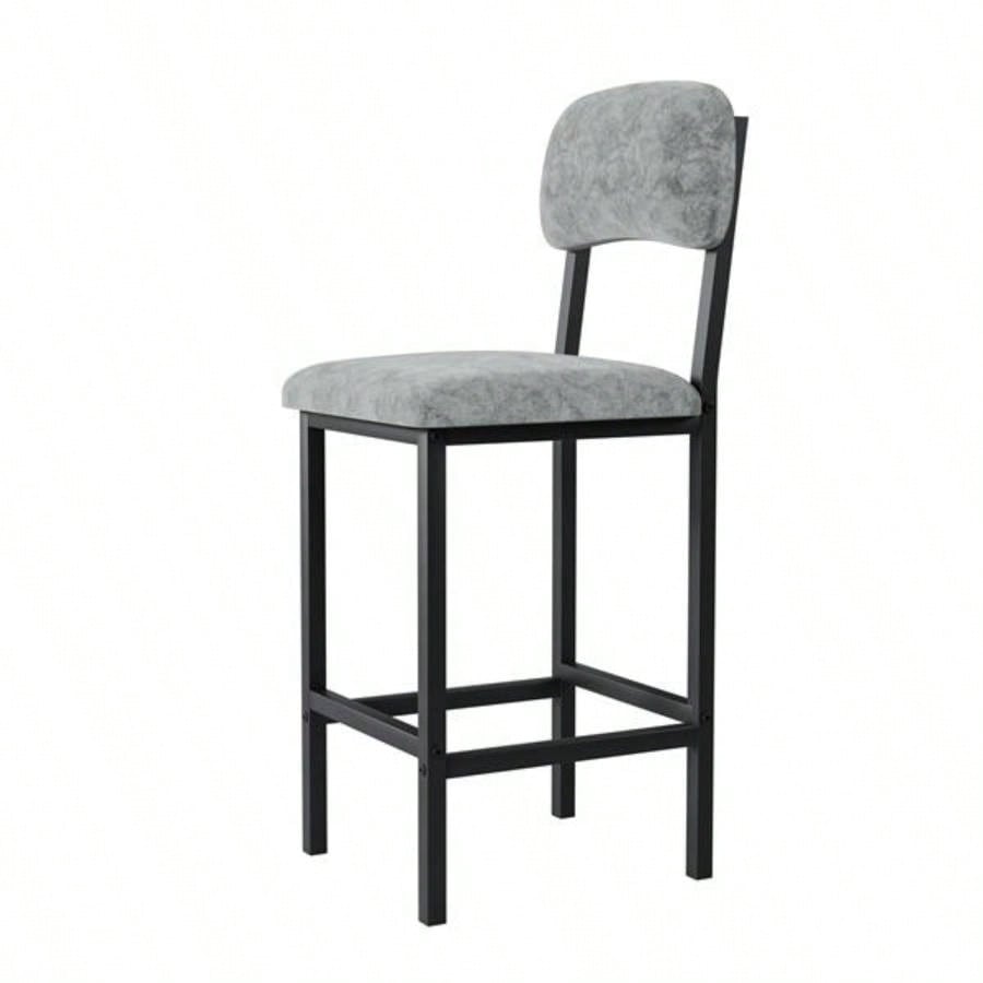 Kitchen Table Set, Dining Table and Chairs 2, 3 Piece Dining Room Table Set with 2 Upholstered Chairs, Bar Dining Table Set Small Spaces, Apartment, Breakfast, Pub, Rustic Black