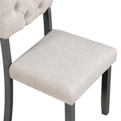 6 - Piece Dining Table and Chair Set with Special - shaped and Foam - covered BacksCushions Dining Room Gary