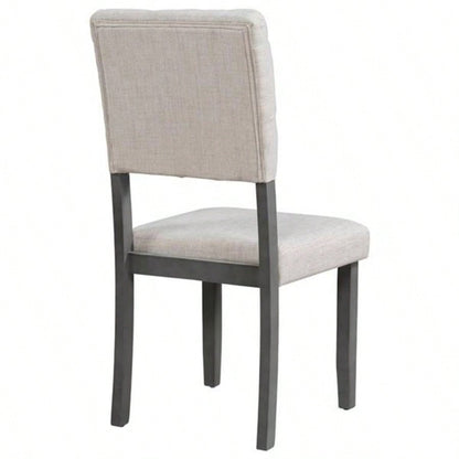 6 - Piece Dining Table and Chair Set with Special - shaped and Foam - covered BacksCushions Dining Room Gary