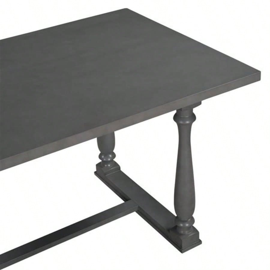 6 - Piece Dining Table and Chair Set with Special - shaped and Foam - covered BacksCushions Dining Room Gary