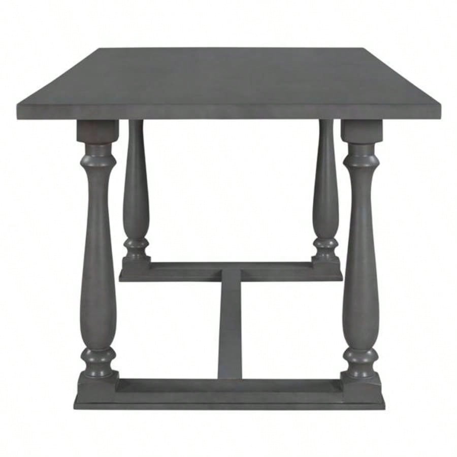 6 - Piece Dining Table and Chair Set with Special - shaped and Foam - covered BacksCushions Dining Room Gary