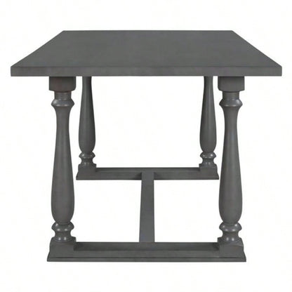 6 - Piece Dining Table and Chair Set with Special - shaped and Foam - covered BacksCushions Dining Room Gary