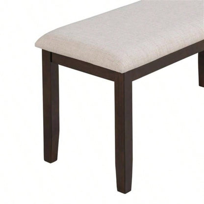 6 - Piece Dining Table and Chair Set with Special - shaped and Foam - covered BacksCushions Dining Room Espresso