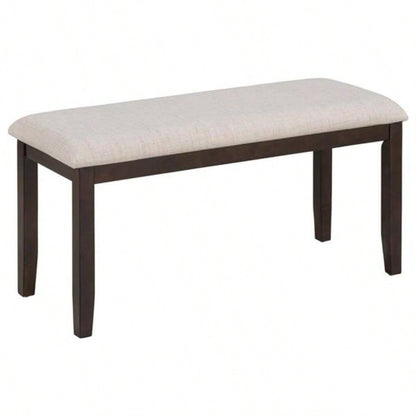 6 - Piece Dining Table and Chair Set with Special - shaped and Foam - covered BacksCushions Dining Room Espresso