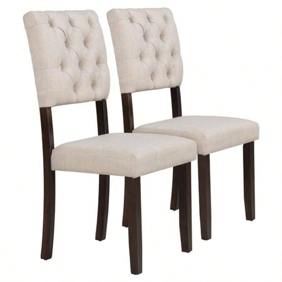 6 - Piece Dining Table and Chair Set with Special - shaped and Foam - covered BacksCushions Dining Room Espresso